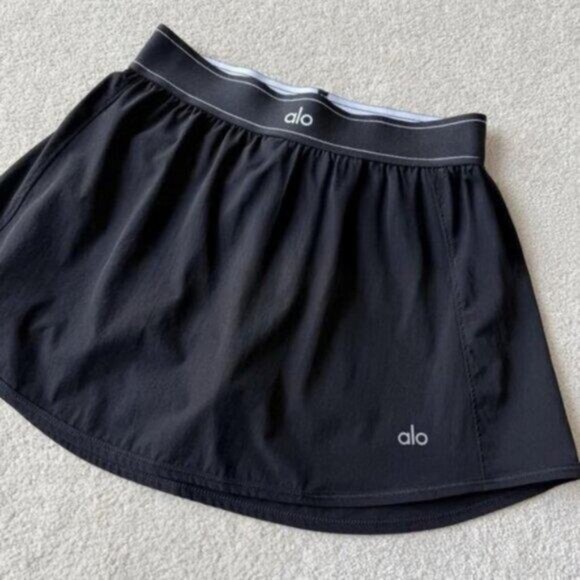 Alo Yoga Women's Black Skirt & Tennis Skirt & Large & NWOT - Picture 1 of 4